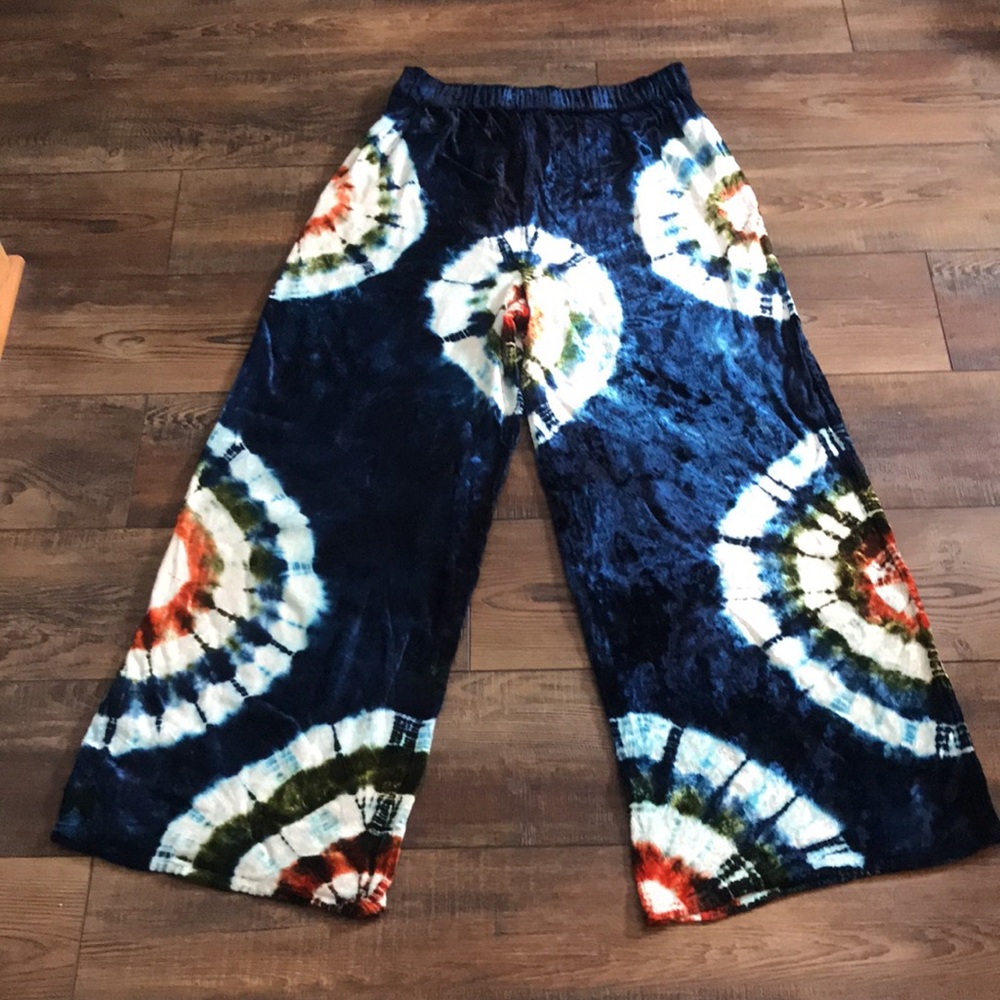 🐬EarthBound Tied Dye Wide Leg pants - Picture 9 of 14